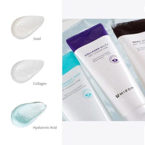 فوم شستشو شیر کلاژن میزون ( MIZON-collagen milky cleansing foam ) - Image 2