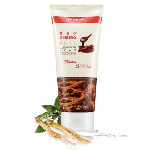 فوم شستشو جنسینگ فارم استی (  FARMSTAY-Red ginseng pure cleansing foam ) - Image 2