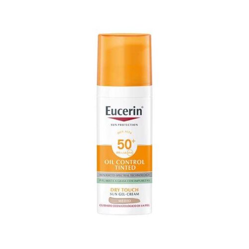 ژل کرم ضدآفتاب رنگی پوست چرب اوسرین ( EUCERIN-Oil control tinted sun gel cream medium ) - Image 2