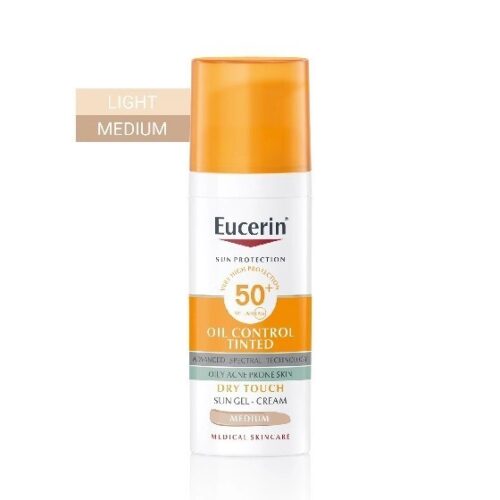 ژل کرم ضدآفتاب پیگمنت کنترل رنگی اوسرین (EUCERIN-Pigment control tinted sun gel cream medium ) - Image 2